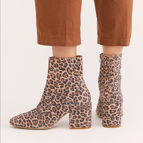 Free People Nicola Leopard Boots - Picture 1 of 8
